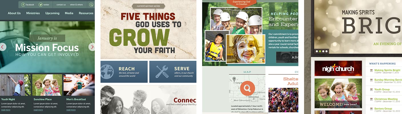 Various bits of website designs